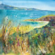 Beach Painting - Grasses and bay